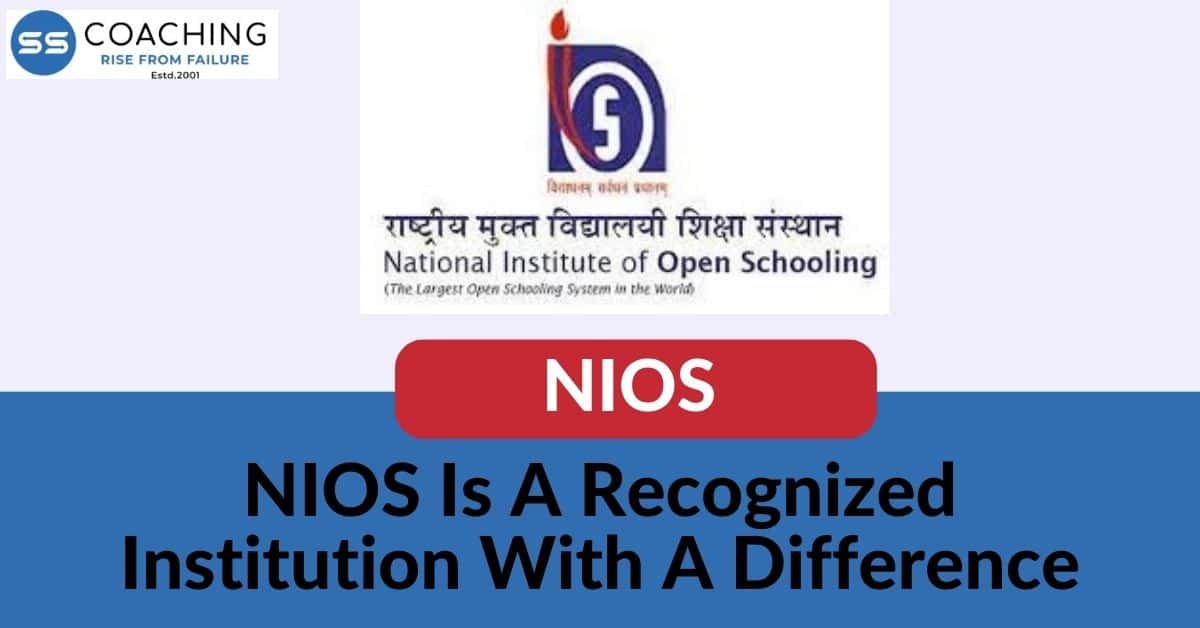 NIOS is a recognized institution with a difference
